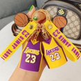 thumbnail image 1 of Baloncesto Lakers James muñeca juguete llavero bolsa de dibujos animados colgante coche llavero, 11 Feliz Sencillez, 1 of 5
