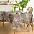 thumbnail image 3 of Mantel Horaldaily Spring, 152 x 213 cm, poliéster, flores marrones, 3 of 7