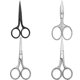 thumbnail image 3 of Nose Hair Scissor Small Scissor Facial Hair Scissors Stainless Steel Straight Tip Scissors Eyebrows Grooming Trimming Scissors Multi Purpose Beauty Sc, 3 of 5