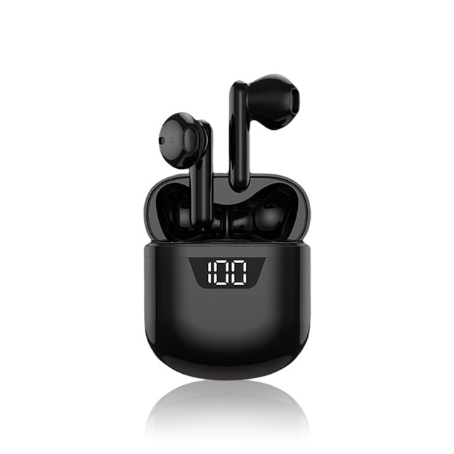 Auriculares inalámbricos verdaderos Auriculares recargables Auriculares sin pérdida de 2,4 GHz Auriculares de viaje para correr Correr Auriculares manos libres Negro 1 par Inevent EL005381-01B