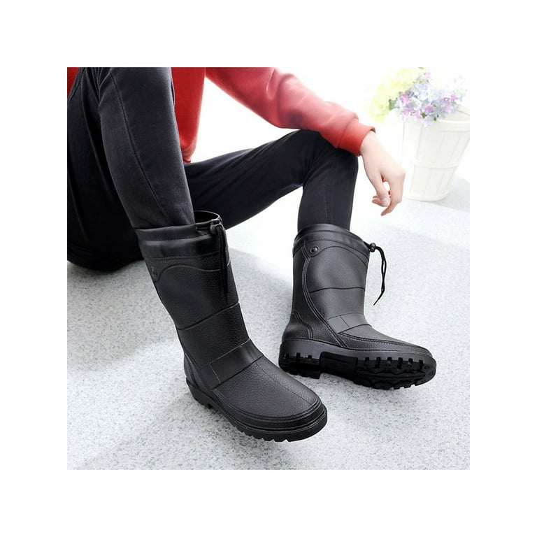 Mens wide calf rain hotsell boots