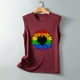 thumbnail image 4 of Chaleco estampado para mujer del Día de la Independencia, blusa de verano para niñas adultas Pompotops  FGAJ13519, 4 of 5