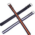 thumbnail image 6 of 18 20 22 mm Durable Fashion Women Man Sport Watch Strap Nylon Weaving Bracelet Replacement Loop Watchband NAVY BLUE 18MM, 6 of 8
