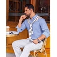 thumbnail image 2 of COOFANDY Sage Mens Dress Shirt Long Sleeve Button Up Shirts for Men Business Casual Shirts, 2 of 6