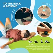 RAD Stiff Massage Peanut – High Density Yoga Deep Tissue Roller Myofascial Release for back, neck, feet, psoas, spine, suboccipital