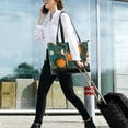 thumbnail image 5 of FORMRS Canvas Laptop Tote Bag for Women with 15.6" Computer Compartments Shoulder Handbag, Orange Leaves, 5 of 7