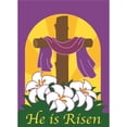 thumbnail image 1 of Magnolia Garden Flags M010010 13 x 18 in. Easter Cross Risen Polyester Garden Flag, 1 of 1