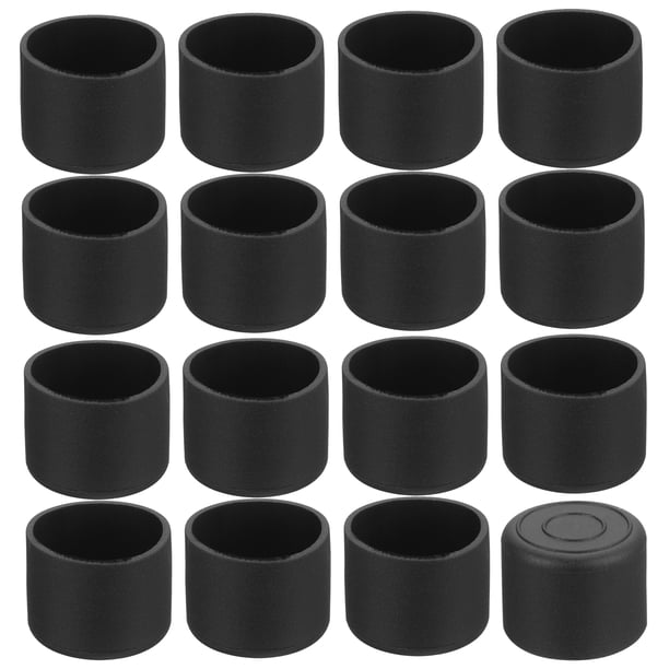 Uxcell 36Pcs Tapones para Patas de Silla, 22mm (7/8 Pulgadas) Tapones para Patas de Silla Sin Marcas, Protectores de Suelo Antideslizantes para Patas de Silla, Negro