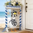 thumbnail image 4 of Porch Goose Cow Style Dress-Up Set with Triangular Scarf Hat and Glasses for 23 Inch Lawn Geese, 4 of 9