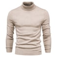 thumbnail image 3 of Suéter de hombre, suéter casual de color sólido para hombre, suéter de cuello alto para hombre, suéter casual para hombre, 3 of 5