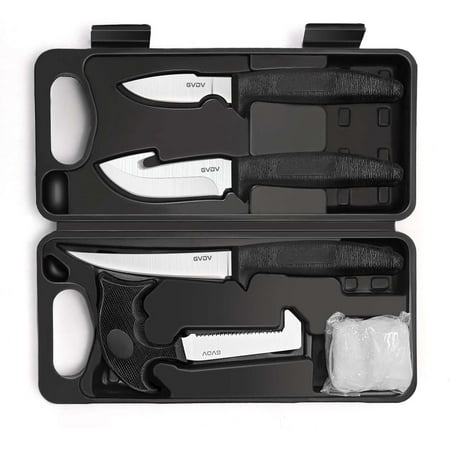 GVDV Hunting Knife Set Field Dressing Gear Accessories Set for Hunting Fishing Camping 6 Pieces