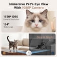 thumbnail image 3 of Pet Camera Robot, 2-Way Audio Cat/Dog Camera Movable, Night Vision, Battery-Operated, Auto-Recharging Smart Cam with App Control & Motion Detection, 3 of 7
