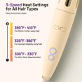 thumbnail image 6 of Automatic Hair Curler, Professional Auto-Rotating Curling Iron with Ceramic Barrel, 3 Adjustable Temperature Settings, Anti-Tangle & Anti-Scald Design for All Hair Types,yellow, 6 of 14