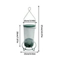 thumbnail image 2 of AZXY Clear Tube Bird Feeder, Hanging Wild Bird Seed Feeder for Outdoor Garden Yard, Large Capacity Weather-Resistant Easy Fill Clean Tube Feeder with Perches, Bird Feeding Station, 2 of 5