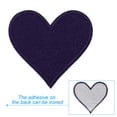 thumbnail image 3 of Uxcell Heart Shaped Iron-on Patches for Clothing Packaging Gifts Clothing Home Textiles Navy Blue 3 Pcs, 3 of 7