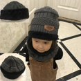 thumbnail image 2 of Niños Bebé Grueso Cálido Mantener Invierno Cálido Sombrero Bufanda Niño Niña Punto Kuyhfg Bienvenido a Kuyhfg, 2 of 4