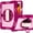 Rose Pink-Pink, variant on For Apple iPad Pro 13inch 2024 3in1 Multi-Functional Tablet Case for Hand, Shoulder, Pencil & Stand - Purple/Teal