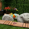 thumbnail image 5 of Alpine Corporation Rainbow Metal Quirky Bird Decor, 5 of 11