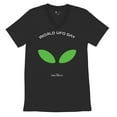 thumbnail image 5 of Alien Eyes V-Neck T-shirt Funny Space UFO Hunter Believe Flying Saucer Universe July 2 World UFO Day Stay Weird Tee, 5 of 7