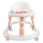 WWUIUIWW 2-in-1 Convertible Baby Steps Activity Walker, Easy to Fold and Store Baby Walker
