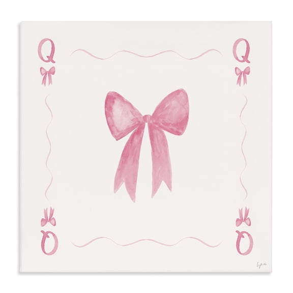 Stupell Industries Queen of Ribbons Card Canvas Wall Art, design by Lucille Price