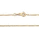 thumbnail image 2 of Cadena Figaro Diamantada Oro Italiano Sólido 14K 45 cm Casa del Anillo, 2 of 6