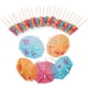 thumbnail image 1 of 100 sombrillas de cóctel, sombrillas de papel para fiestas en la playa, decoraciones para cócteles, colores variados, adornos de frutas tropicales, 1 of 5