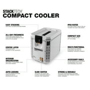 ToughBuilt StackTech Compact Cooler, Stackable 16 Quart Hard Shell Ice Chest, White