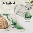thumbnail image 3 of Green Floral King Pillow Covers, Elegant Tulip Vintage Wildflower Plant Soft Breathable Throw Pillow Cases with Invisible Zipper, Decorative Pillowcase Pillows Protectors for Sofa Bed Couch 20"x36", 3 of 9
