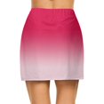 thumbnail image 6 of Womens Summer Short Skirts Inner Shorts Gradient Color Workout Skirts Fashion Lightweight Skorts for Women Casual Summer,Hot Pink,M, 6 of 6