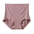 thumbnail image 1 of Ropa interior de cintura alta con control de abdomen para mujer, bragas invisibles sin costuras de talla grande, bragas suaves de cobertura completa para mujer, 1 of 8