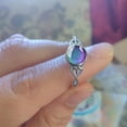 thumbnail image 5 of Summer Clearance Rings for Women 925 Sterling Silver Round Artificial Gemstone Inlaid Hollow Temperature Changing Color Ring Jewelry, 5 of 5