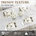 thumbnail image 3 of Furlinkhm Dining Table Set for 4, Faux Marble Small Kitchen Table Chairs Set of 4 with Luxurious Button Tufted Dinner Chairs for Kitchen and Dining, 3 of 8