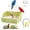 Green-C, variant on Budgie Shower Bath Fountain, Automatic Bird Bath with Pump and Adjustable Flow Valve, Indoor Parrot Shower Tub with Running Water Perch, Double-Row Pipe Non-Slip Design for Parakeet Conure (White)