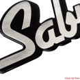thumbnail image 3 of Bass Cat Boat Raised Brand Decal | Silver Mirrored Sticker, 3 of 3