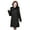 Black, variant on Jackets for Women Plus Size in Women's Winter Plus Size Mid-Length Slim Padded Jacket Mother's Coat Purple XXXXXXXL
