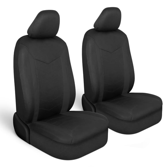 Motor Trend SpillGuard Seat Covers for Cars Trucks SUV â?? Black Seat Covers with Waterproof Neoprene Lining, Automotive Car Seat Cov