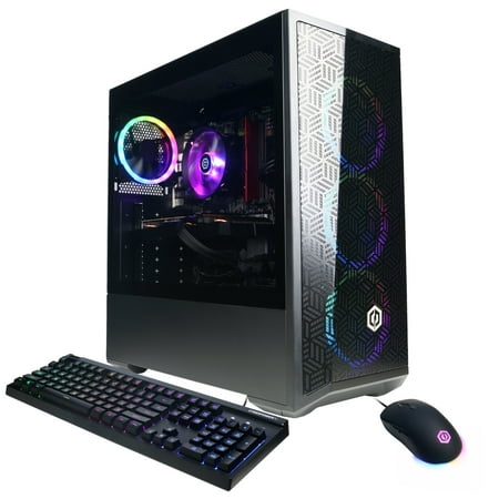 CyberPowerPC Gamer Master Gaming Desktop AMD Ryzen 5-7600 Radeon RX 7600 16GB DDR5 1TB SSD Black (2024)