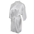 thumbnail image 4 of Vestido de Novia de La Dama de Honor Del Traje de Baño Del Satén de Seda de La Dama de Honor Del Vestido de Noche Del Kimono , Blanco SG Soledad Albornoces de novia de la boda, 4 of 8