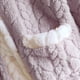 thumbnail image 5 of Ropa interior térmica para mujer, tops de invierno de color sólido, franela gruesa con forro polar añadido, talla grande, manga larga, ropa cálida para el hogar, top de poliéster para mujer, 5 of 6