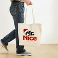 thumbnail image 4 of CafePress - Christmas Mr Nice Tote Bag - Unisex Canvas Tote Bag, Beige, 1-Piece, 4 of 7