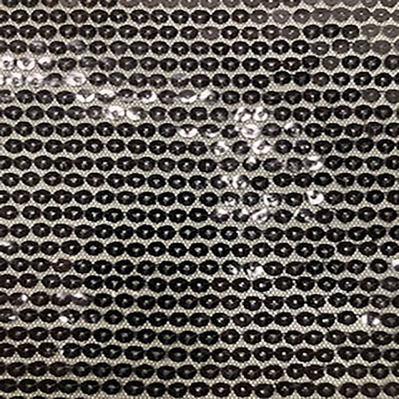 Sewed Sequins on Polyester Mesh Fabric | Spandex Palace