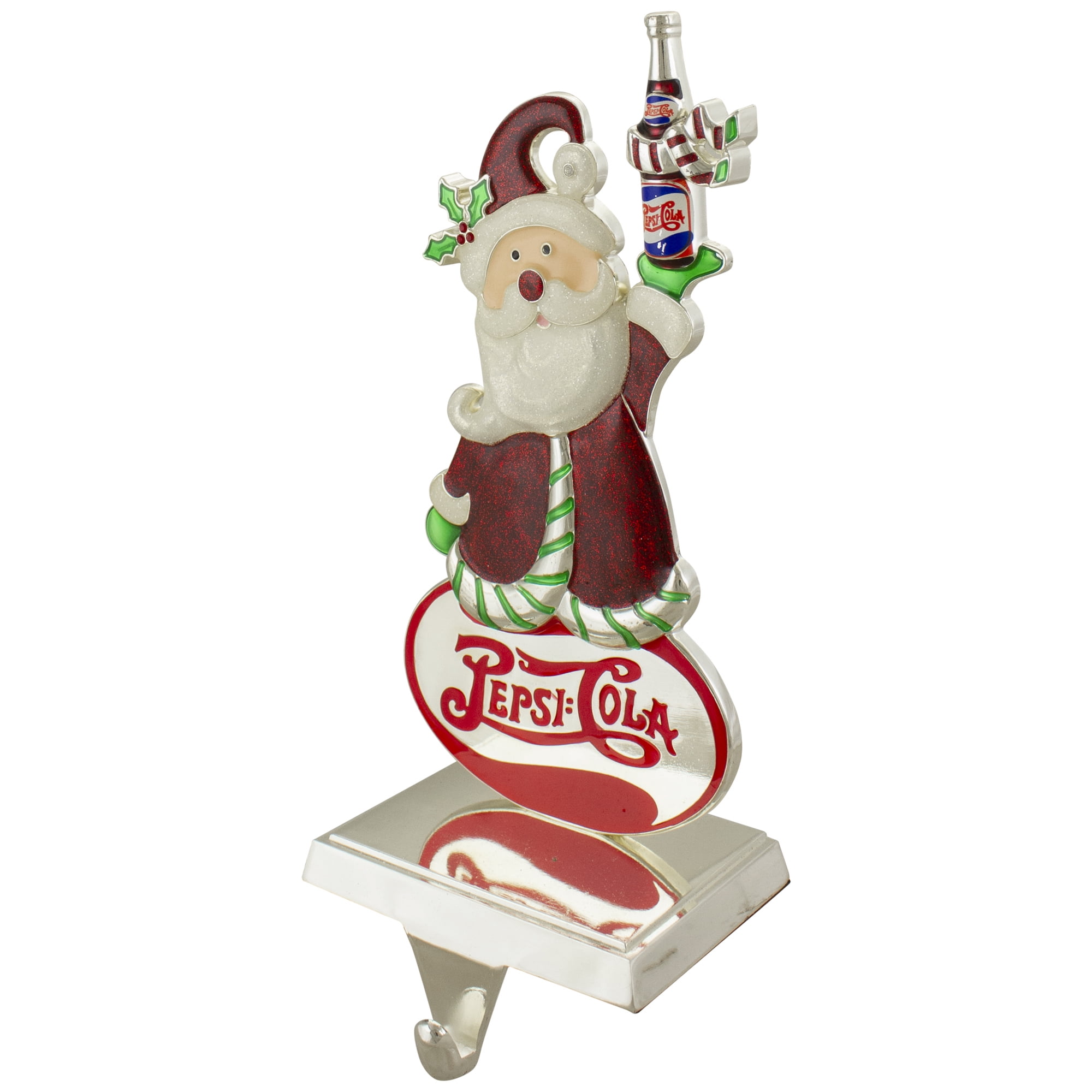 Northlight Pepsi-Cola Santa Claus Christmas Stocking Holder - 9.75"