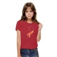 thumbnail image 2 of T-shirts Graphiques pour Fillette, Manches Courtes, Col Rond, T-Shirt Décontracté d'Été, Hauts, 2 of 6