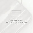 thumbnail image 4 of Noble Linens Light Gray 3 Piece Horizon Lines Reversible Microfiber Quilt Set, King / CalKing, 4 of 7