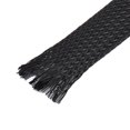 thumbnail image 2 of Nylon Braided Expandable Sleeving Cable Wire Sheathing Sleeve Black 6.8M x 16mm, 2 of 2
