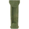 thumbnail image 2 of Ekena Millwork 6 1/2"W x 6 1/2"D x 14"H Traditional Recessed Wood Vintage Decor Corbel, Restoration Green, 2 of 6