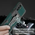 thumbnail image 5 of ELEHOLD Armor Case for Samsung Galaxy A14 5G 6.6",Rugged Hybrid Full Body Protective Case Hidden Kickstand  Magnetic Car Mount Anti-Scratch Shockproof Case,Darkgreen, 5 of 7