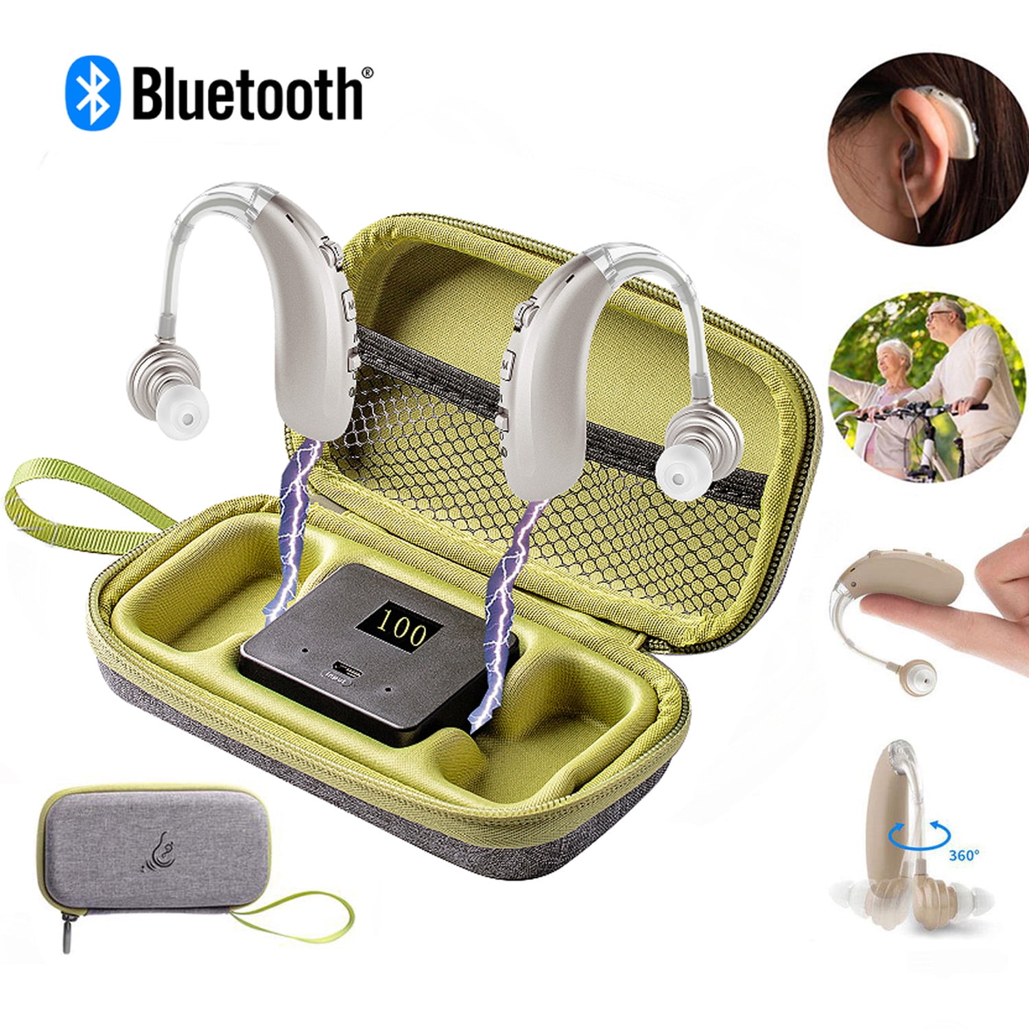 eTopeak Bluetooth Hearing Amplifier for Seniors, Personal Sound Aid