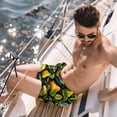 thumbnail image 2 of luoweisi Men's Beach Shorts Quick Dry Swim Trunks with Mesh Lining Pear 2XL, 2 of 5